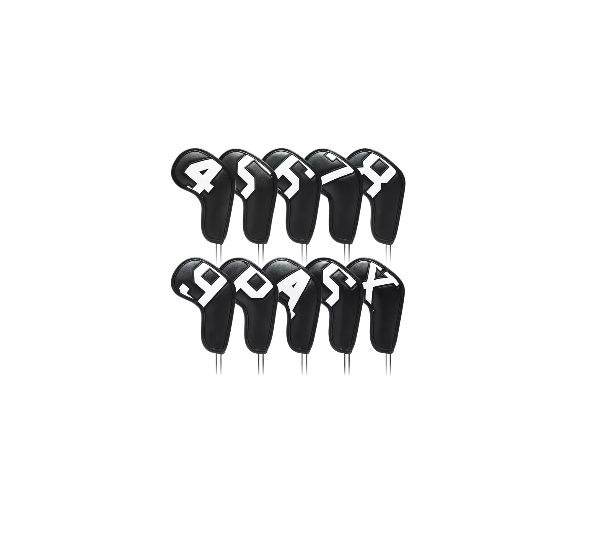 Set of black and white 'Pasty' branded items on a white background