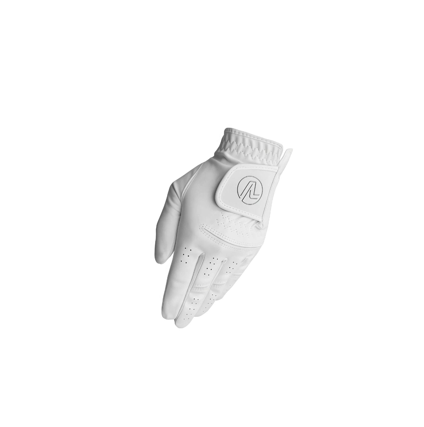 Back view of the Volvik men's golf glove, showcasing the durable nano fabric, breathable perforations, and the signature Volvik logo on the adjustable Velcro strap.