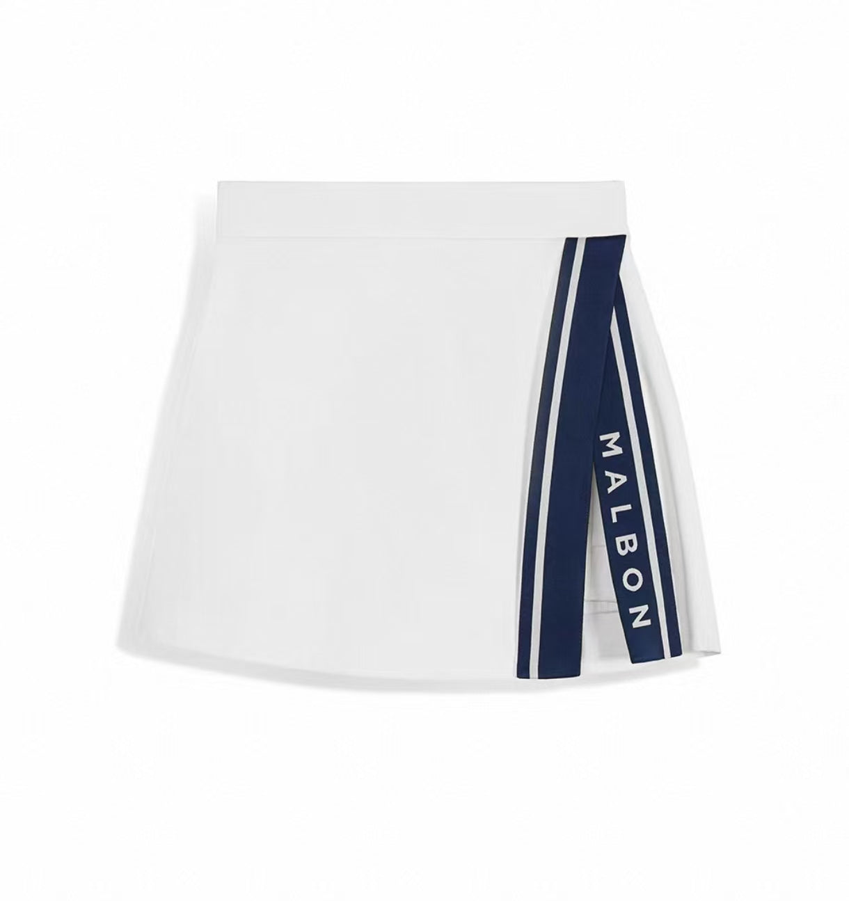 Malbon Baseline Skirt White golf skirt front view