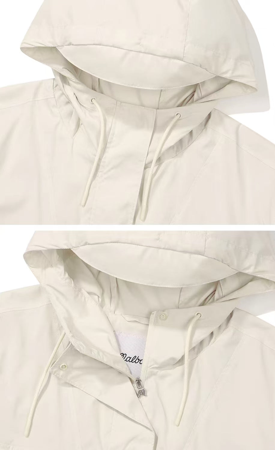 Malbon Golf Women’s Quarter-zip Hooded Windproof Jacket