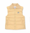 Malbon Golf Women’s Knit Collar Insulated Down Vest yellow front view