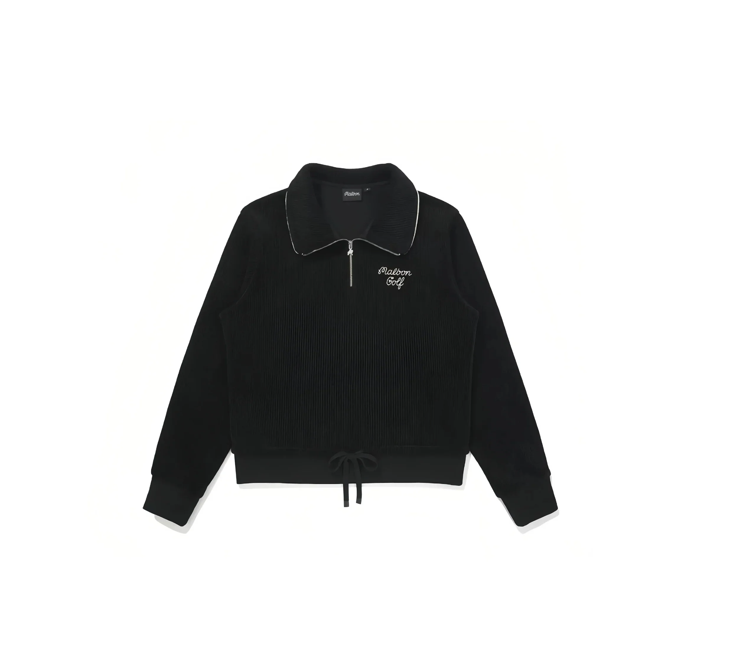 Malbon women's half-zip golf sweatshirt jacket in Black - image 1