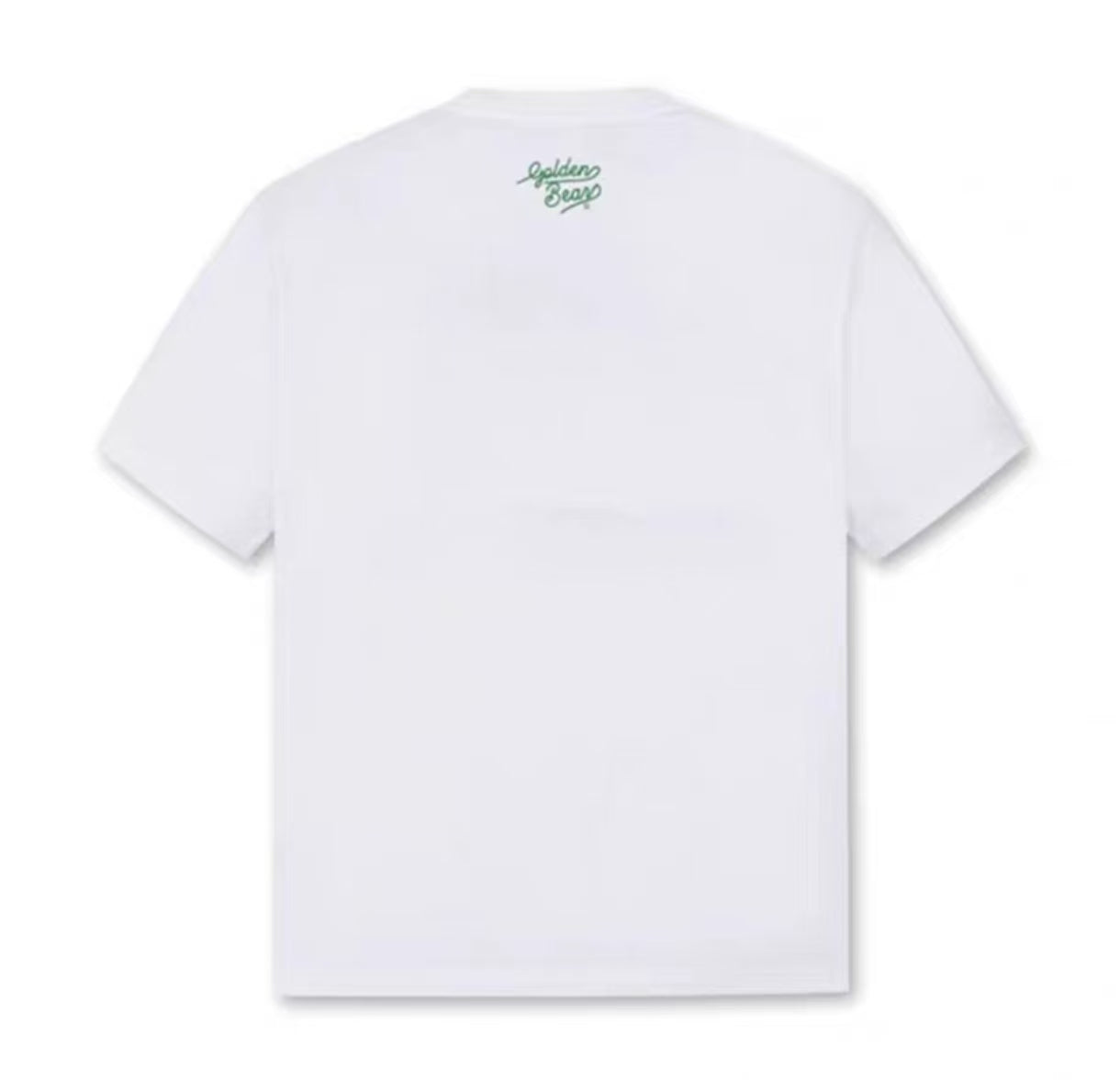 Golden Bear White embroidered golf T-shirt rear view