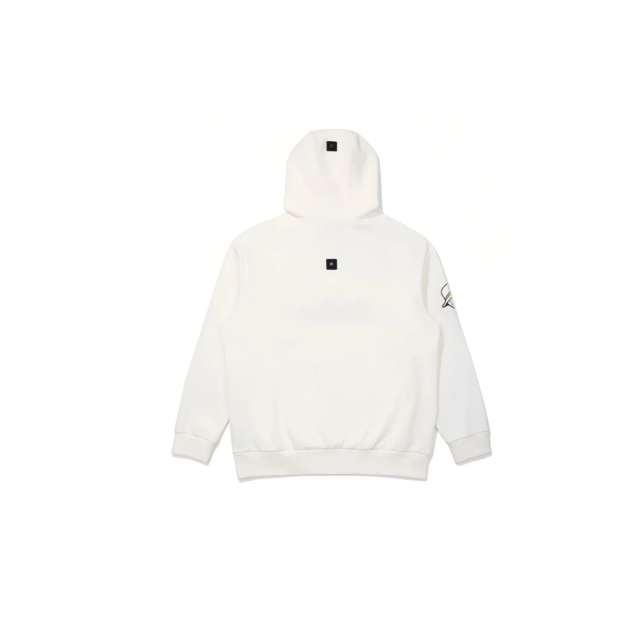 Malbon Men Golf Hoodie Half Zip Casual Sport Jacket White back view