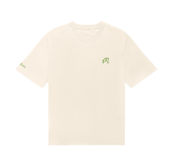 Malbon beige Foraging Fairways graphic T-shirt front view