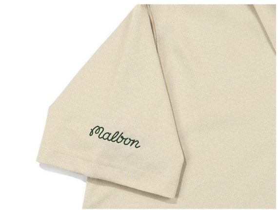 Malbon Golf Men’s Breathable Quick-Dry Polo Shirt