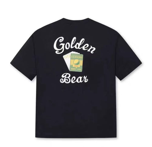 Golden Bear Black graphic golf T-shirt rear view