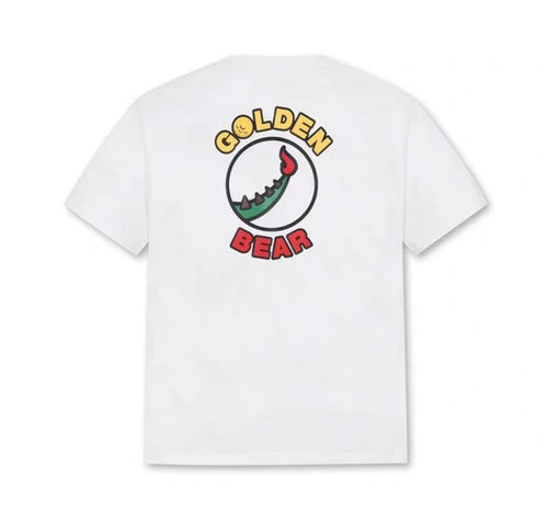 Golden Bear White cotton graphic golf T-shirt rear view