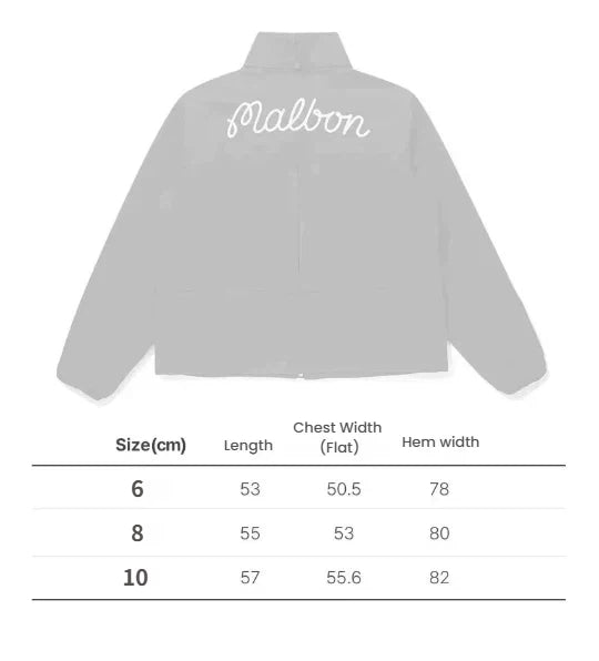 Malbon Women Golf Windbreaker Jacket Zip Hooded 2026 Green size chart
