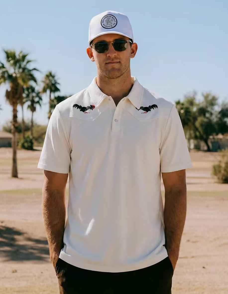 Devereux men’s White front model view