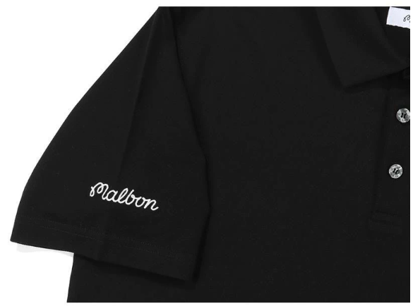 Malbon Golf Men’s Breathable Quick-Dry Polo Shirt