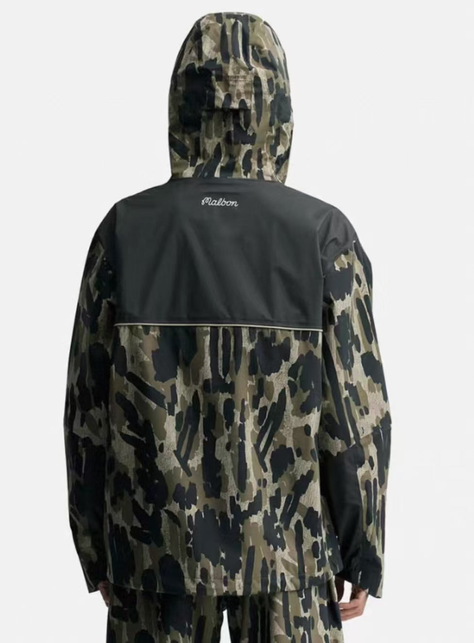 Malbon Tour Divot Camo Rain Jacket golf rain jacket front view