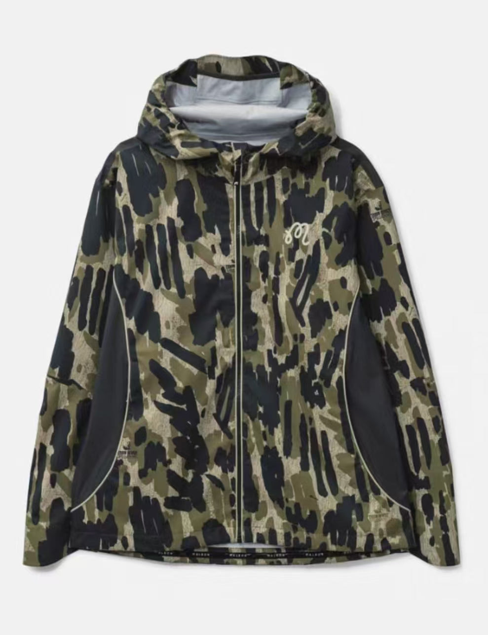 Malbon Tour Divot Camo Rain Jacket golf rain jacket front view