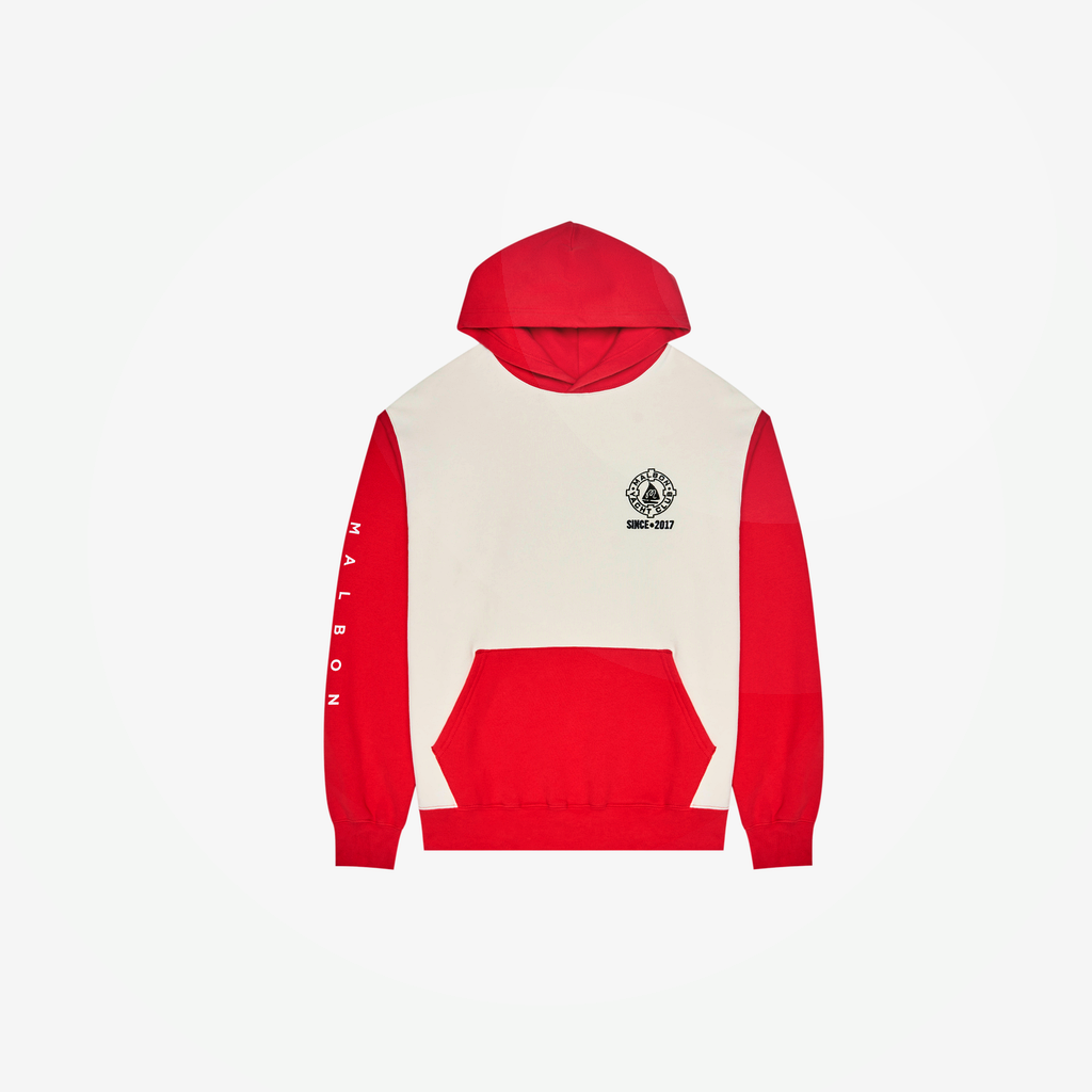 Malbon Malbon Fesque Deck Hand Hoodie red model image 1