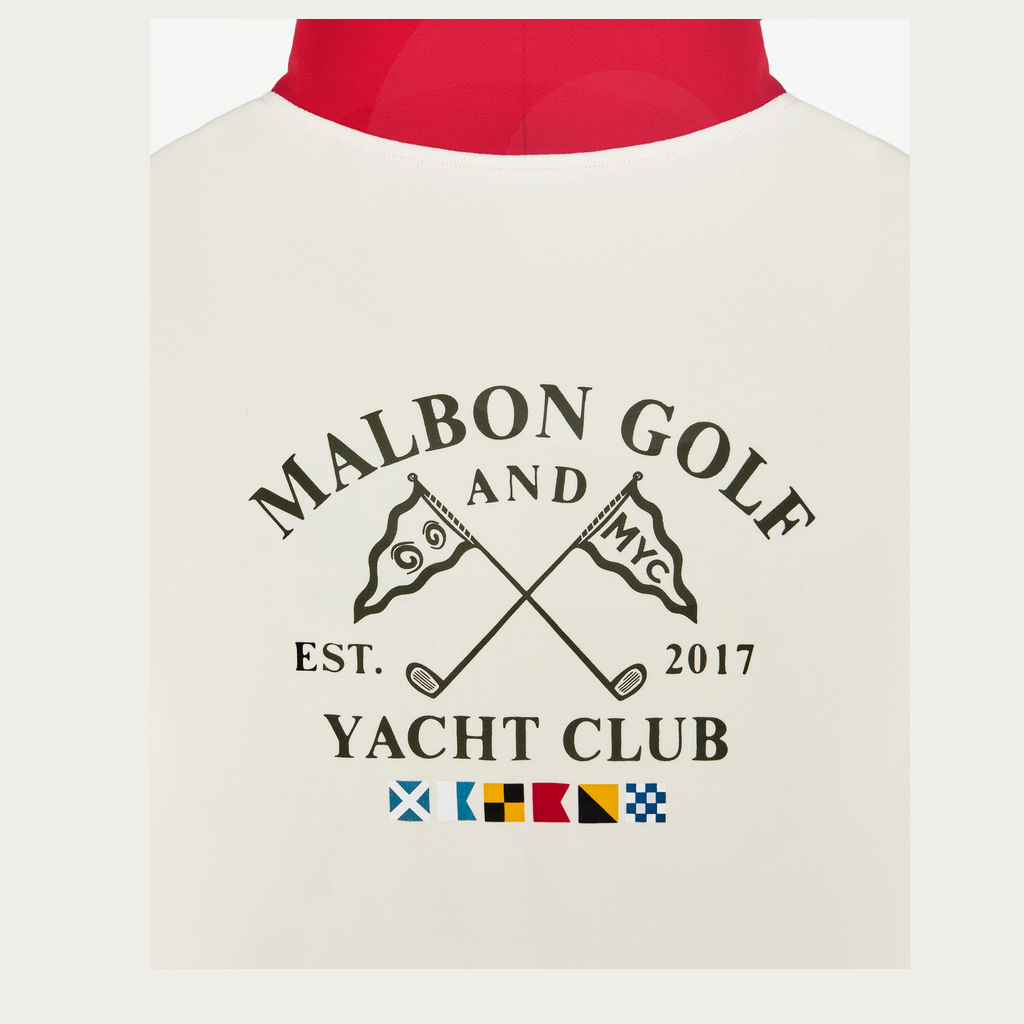 Malbon Malbon Fesque Deck Hand Hoodie red model image 3