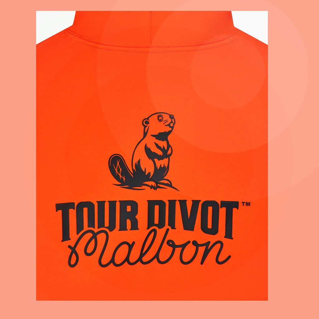 Malbon Malbon Fesque Tour Divot Camo Hoodie orange model image 6