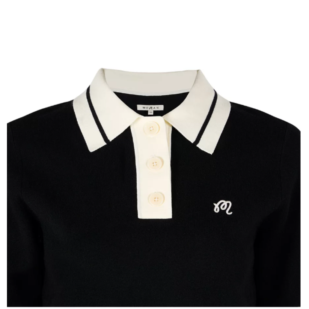 Malbon Mikaylaknit Polo Black product view