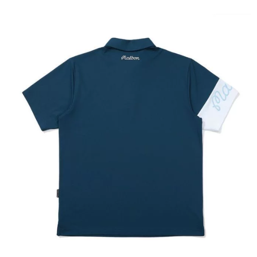 Malbon Short Sleeve Golf Polo Dark Blue product view