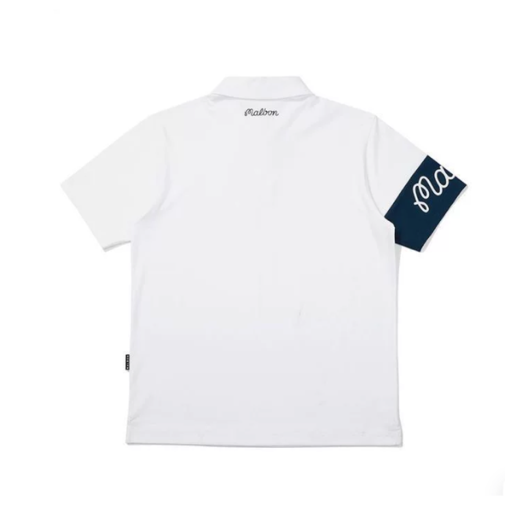 Malbon Short Sleeve Golf Polo White product view